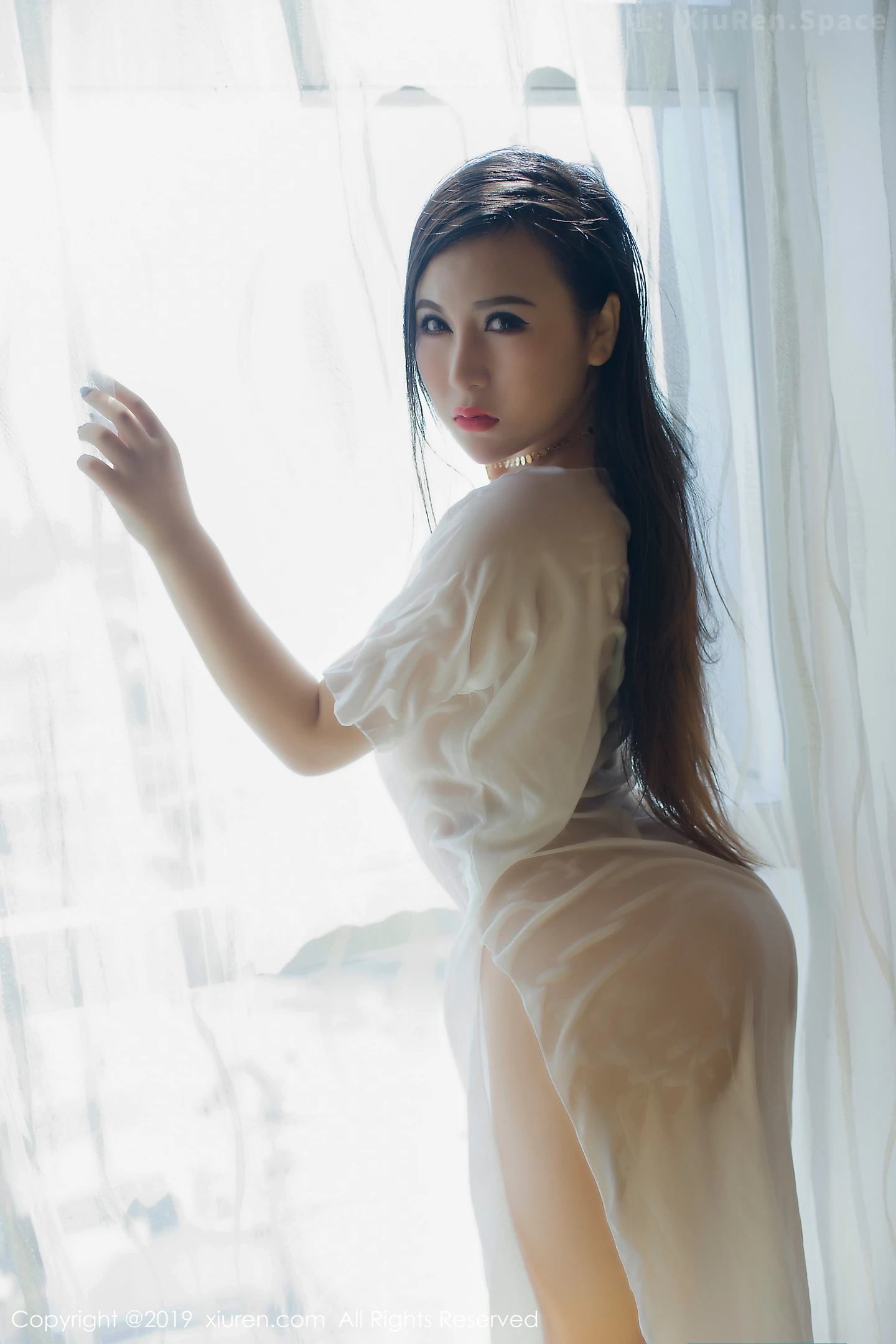 图片[2]-[XiuRen秀人网]VOL.1588 嫩模伊诺私房白色情趣薄纱透视秀傲人豪乳惹火诱惑写真47P-秀人网官方网站